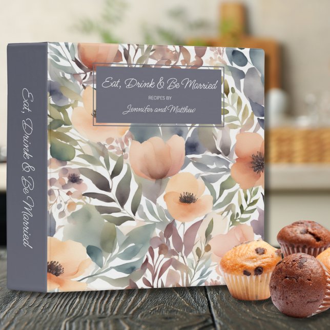 Eat, Drink & Be Married Couples Recipe  3 Ring Binder (Creator Uploaded)