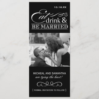 Eat, Drink & be Married - Photo Save the Date
