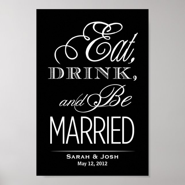 Eat, Drink, Be Married Poster (Front)