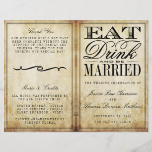 Eat, Drink & Be Married Vintage Wedding