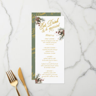 Eat Drink & be Married Winter Wedding Menu