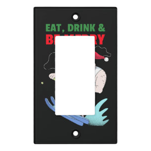 Eat, Drink & Be Merry Christmas Light Switch Cover