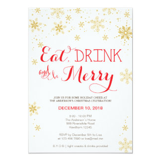 Eat Drink And Be Merry Invitations 8