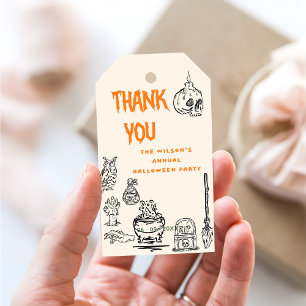 Eat Drink & Be Scary Adult Halloween Party Gift Tags