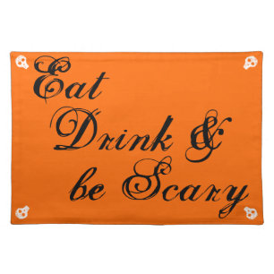 Eat Drink & be Scary Cloth Placemat