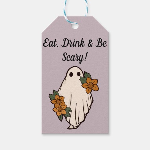Eat Drink  Be Scary Gift Tags