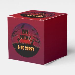 Eat, Drink & Be Scary Halloween Favor Boxes