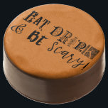 Eat Drink & Be Scary Halloween Party Chocolate Covered Oreo<br><div class="desc">Eat Drink & Be Scary Halloween Party Cookies.</div>