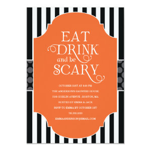 EAT, DRINK & BE SCARY | HALLOWEEN PARTY INVITATION