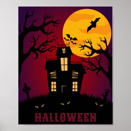 Eat Drink  Be Scary Halloween Poster