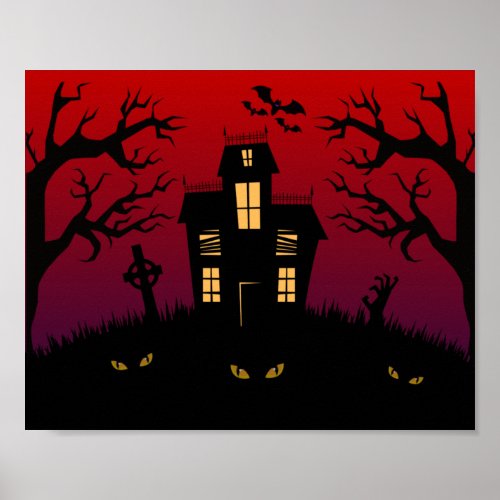 Eat Drink  Be Scary Halloween Poster