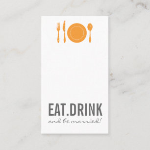 Eat-Drink-BeMarried Escort Card