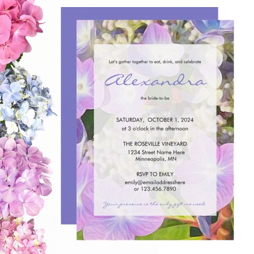 Eat Drink  Celebrate the Bride to Be  Invitation