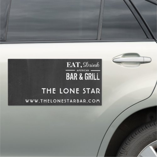 Eat Drink Chalkboard Bar  Grill PubBrewery Car Magnet