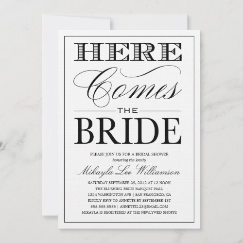 EAT, DRINK COLLECTION | BRIDAL SHOWER INVITATION
