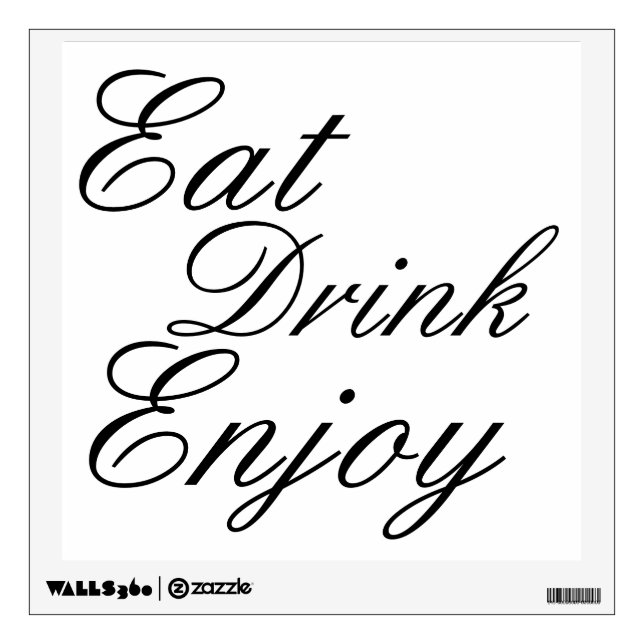 Eat Drink Enjoy Kitchen Wall Decal (Front)