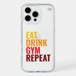 Eat drink gym repeat iphone 16 promax case