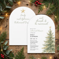 Eat Drink Married Arch Christmas Rehearsal Dinner