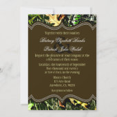 Eat Drink Married Hunting Camo Wedding Invitations (Back)