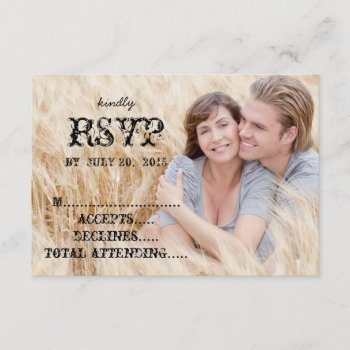 Eat Drink Married Rustic Country Wedding Rsvp by zazzleoccasions at Zazzle