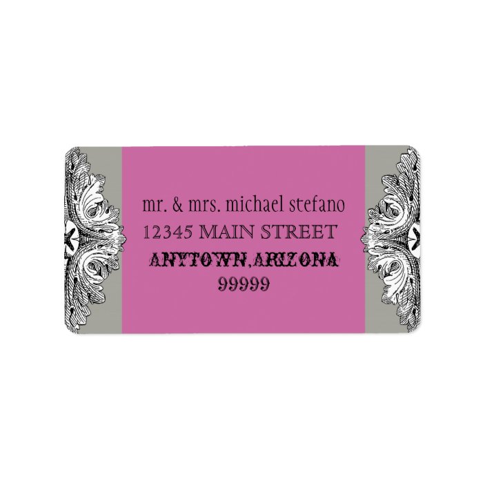 Eat, Drink n Get Married Matching Address Labels