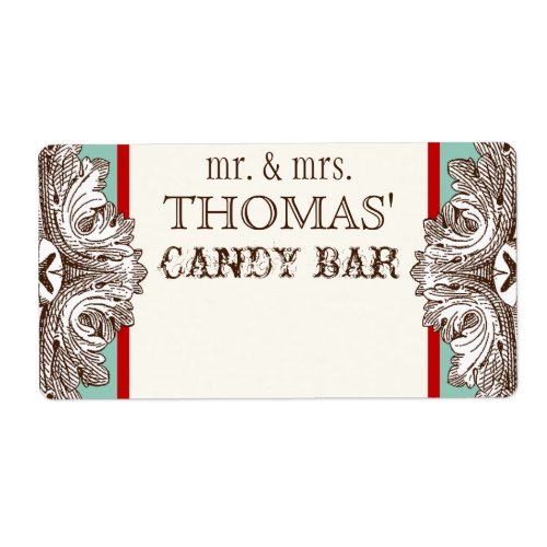 Eat, Drink n Get Married Matching Candy Bar Labels