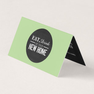 Eat Drink New Home, Change of Address Card