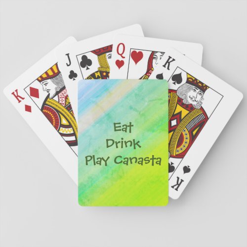 Eat Drink Play Canasta Cards