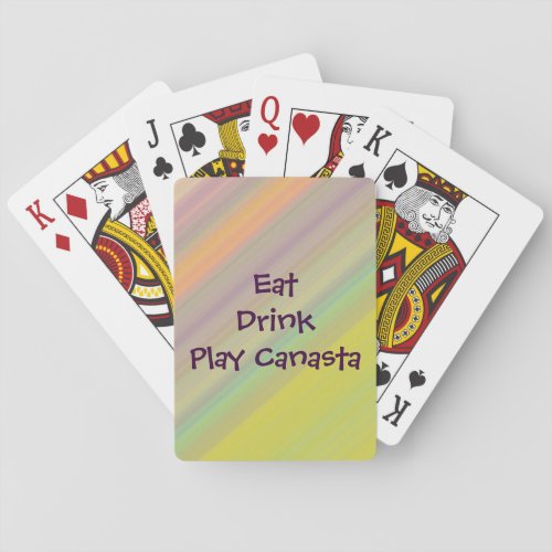 Eat Drink Play Canasta Cards