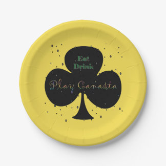 Eat Drink Play Canasta Paper Plates