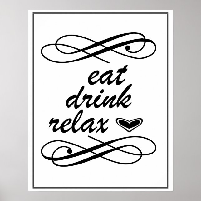 Eat Drink Relax Home Decor (Front)