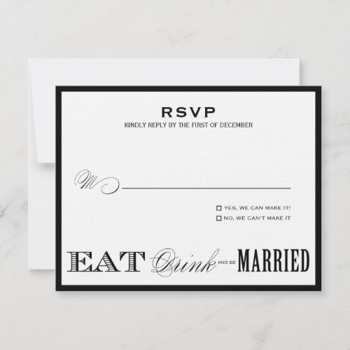 EAT, DRINK | RSVP STYLE 1