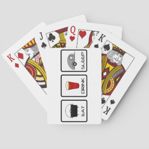 "Eat, Drink, Sleep" Teardrop Camping Poker Cards