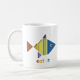 Eat fish coffee mug