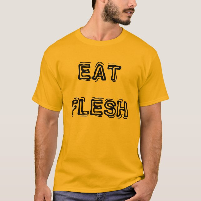 Eat Flesh Mens T-Shirt (Front)