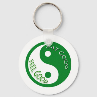 Eat Good Feel Diet and Weight Loss Keychain