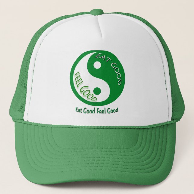 Eat Good Feel Good Diet and Weight Loss Trucker Hat (Front)