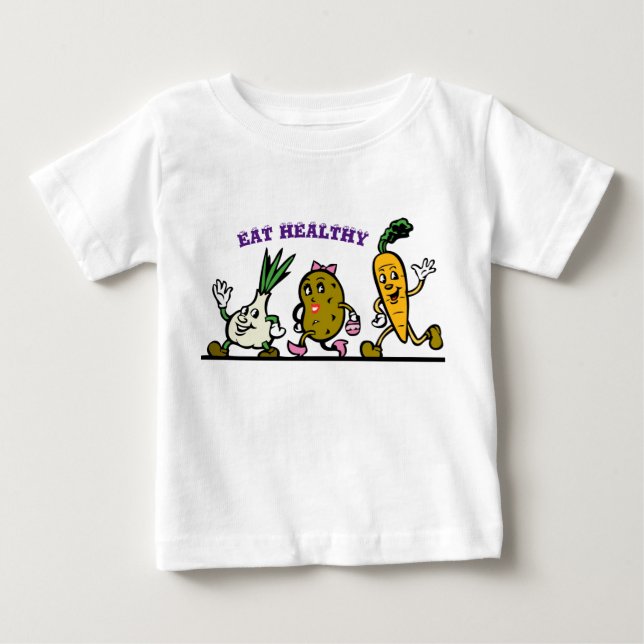 Eat healthy baby T-Shirt (Front)
