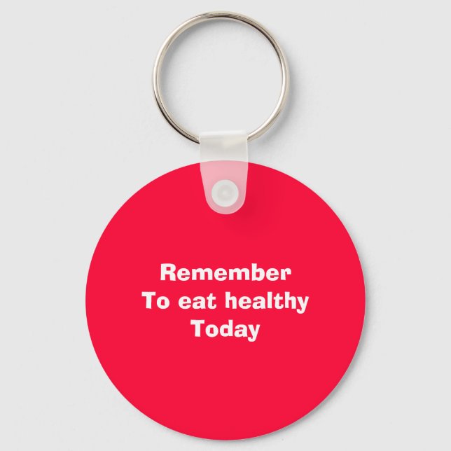Eat healthy keychain (Front)
