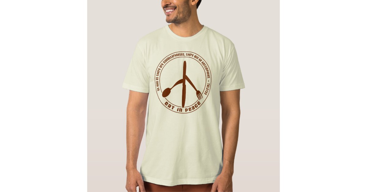 food is peace shirt