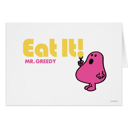 Eat It With Mr. Greedy Cards (Front Horizontal)