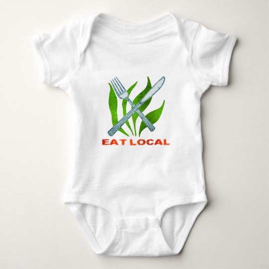 Eat Local Baby Bodysuit