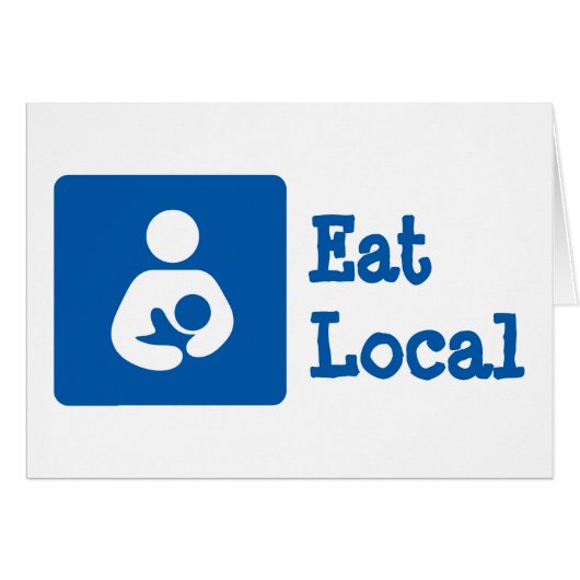 Eat Local / Breastfeeding / Nursing Icon Cards (Front Horizontal)