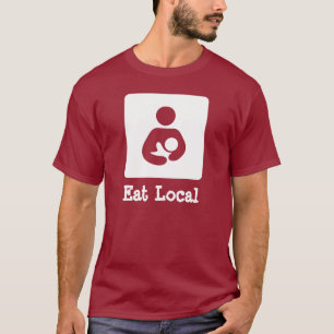 Eat Local Breastfeeding / Nursing Icon T-Shirt