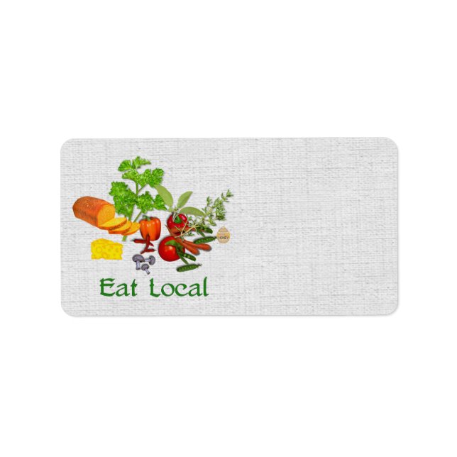 Eat Local Label (Front)
