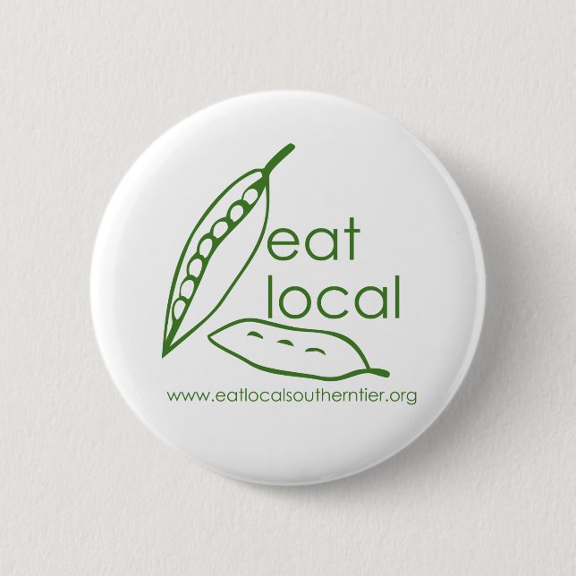 Eat Local Southern Tier Button (Front)