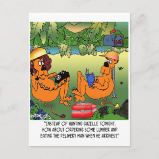 Eat Lumber Delivery Man Postcard