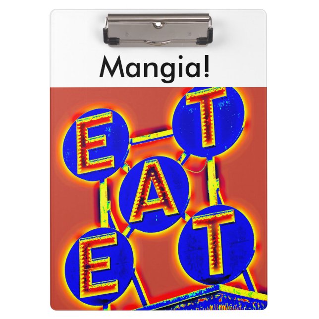eat/mangia clipboard (Front)
