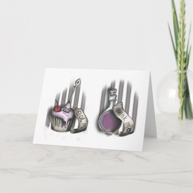 Eat Me - Drink Me Card (Front)