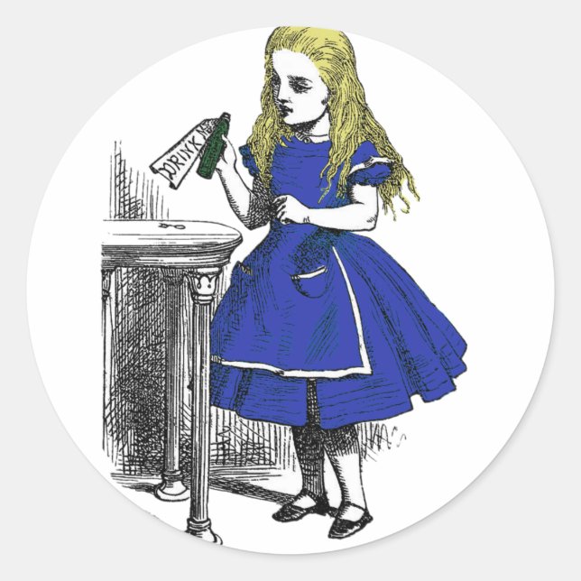 Eat Me, Drink Me Classic Round Sticker (Front)